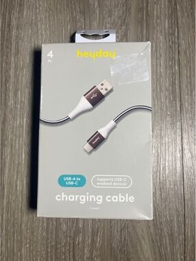 4ft USB-A to USB-C Charging Braided Cable heyday High Speed Power Delivery NEW